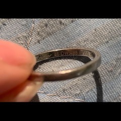 CartierカルティエPT950 6号プラチナリング刻印ありミニマルデザインの画像