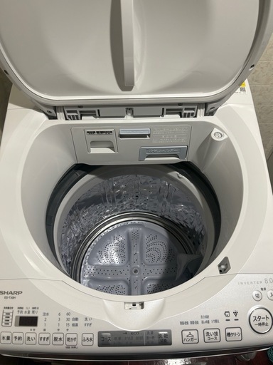 ✨2024年製 ほぼ新品✨ SHARP 8.0kg 縦型洗濯乾燥機