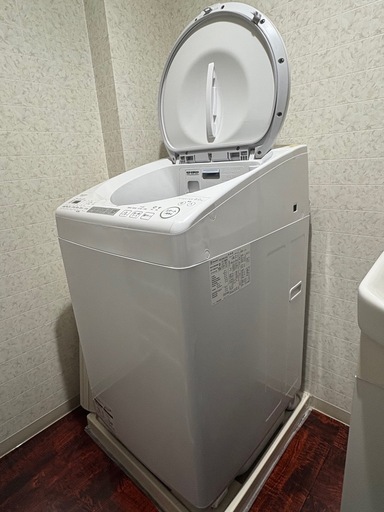 ✨2024年製 ほぼ新品✨ SHARP 8.0kg 縦型洗濯乾燥機