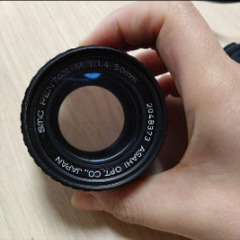 アサヒペンタックス ケース入り レンズ　PENTAX　一眼レンズの画像