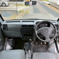 総額15.0万円★車内広々フラット軽箱バン★Tベル交換歴あり★5MT★AC★平成17年式 日産クリッパーバン(U71V)14.3万キロ 車検令和9年11月シルバーの画像