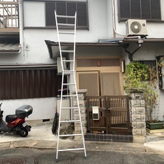 アルミ製　2m脚立.４ｍ梯子にもなりますなります　長谷川工業梯子　ハシゴの画像