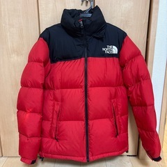 ※再出品　ノースフェイス ダウンジャケット NORTH FACE レッド　メンズLサイズの画像