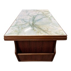 大理石調 ローテーブルの画像