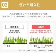 【新品未使用】人工芝 ロール 1m×5m アイリスオーヤマ リアル人工芝 防草人工芝 ゴルフ 庭 防草 人工芝生 人工芝マット バルコニー ガーデン RP-3015の画像