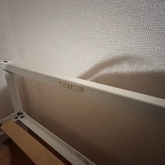 マットレス付きシングルベッドの画像