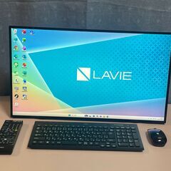 7008★HA970RAB★NEC製LAVIE 液晶 一体型 PC★第10世代Core i7★液晶良好★爆速SSD 512GB＋HDD 3TB★メモリ16GB★TV　テレビ視聴・録画の画像