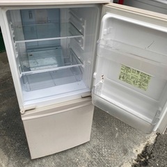 NO B659🌈福岡市内配送設置無料✨🌈シャープ SHARP プラズマクラスター冷蔵庫 （137L・どっちもドア） 2ドア ベージュ系 SJ-PD14A-Cの画像
