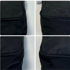 u12【美品】プラダ　三角ロゴ　ナイロン　レザー　ブラック　ショルダーバッグ.の画像