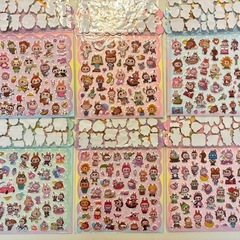 早い者勝ち　ラブブ　二枚組シール　６種セットの画像