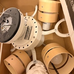 シーリングファンライト プライウッド 42インチシーリングファン リモコン付き LED対応 照明4灯 風量3段階 天井照明 おしゃれ インテリア シーリングファン ファン ライト エコ 省エネ リバーシブル羽根の画像