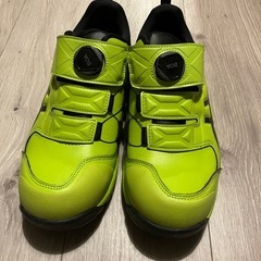 【新品未使用】26cm　安全靴 アシックス asics WINJOB CP307 BOA ネオンライムの画像