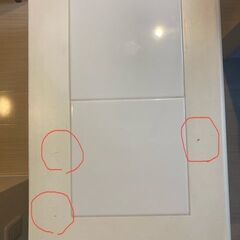 木製キャビネット（キャスター付き）の画像