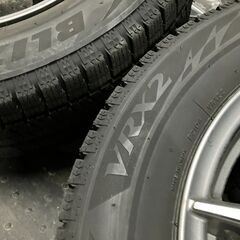 【スタッドレス美品】195/65R15 ブリヂストンタイヤ ブリザックVRX2 社外アルミホイール、及びナット付き HumanLine HS-08 15インチ 4本セット 5穴 6J+45 P.C.D.100 50系までのプリウス 等にの画像