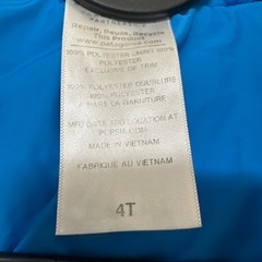 Patagoniaのフリースジャケット　4Tの画像