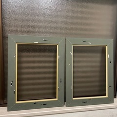 額縁2点セット 金銀 アンティーク インテリア ゴシックの画像