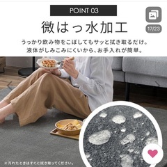 アイリスオーヤマ　もっちり極厚ラグ 遮音撥水 185x240の画像