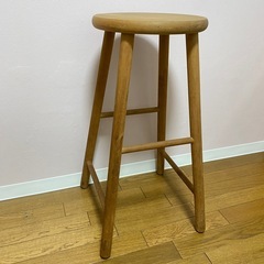 木製スツール　ハイチェア　　の画像