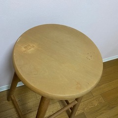木製スツール　ハイチェア　　の画像