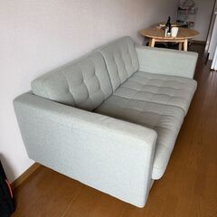 LANDSKRONA ランズクローナ 2人掛けソファ, グンナレド ライトグリーン/ウッドの画像