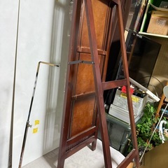 和モダン 木製スタンドミラー 姿見 全身鏡 W35×D40×H165 引き取り歓迎の画像
