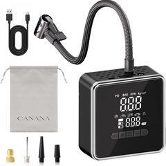 電動空気入れ 自動停止 自転車 バイク 車 5モード切替 タイヤ空気圧検知の画像