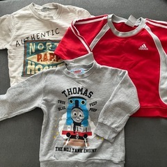 キッズ トレーナー セット売り まとめ売り 男の子 裏起毛 100cm 11着の画像