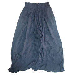 ネイビー しわ加工ガウチョパンツ　ロペピクニック　40サイズの画像