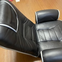 肘付き回転座椅子 合皮シート　の画像