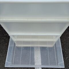 収納ボックス 衣装ケース 4個セット クリアの画像