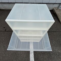 収納ボックス 衣装ケース 4個セット クリアの画像