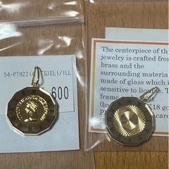 K18 ペンダント Glass Illusion Roman Numeralsの画像