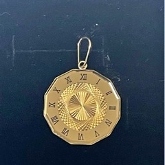 K18 ペンダント Glass Illusion Roman Numeralsの画像
