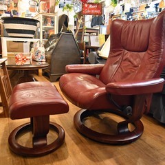 ●北欧　ノルウェイ製●エコーネス　リクライニングチェア　ストレスレス　イーグル　中古品●相模原　横浜　神奈川●の画像