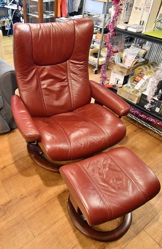 ●北欧　ノルウェイ製●エコーネス　リクライニングチェア　ストレスレス　イーグル　中古品●相模原　横浜　神奈川●