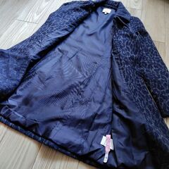 ヒョウ柄 ウールコートの画像