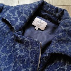 ヒョウ柄 ウールコートの画像