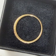 K18 スタージュエリー　ルビー　ハーフエタニティ　リング　指輪の画像