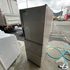 NO B670🌈福岡市内配送設置無料✨🌈日立 HITACHI 冷蔵庫 (265L・右開き) 3ドア ライトブラウン R-27GV Tの画像