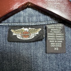 ハーレーダビッドソン デニムジャケット XSサイズの画像