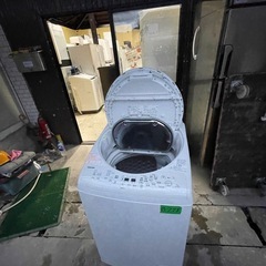 NO B678🌈福岡市内配送設置無料✨🌈AW-9V6-N 縦型洗濯乾燥機 ZABOON（ザブーン） サテンゴールド [洗濯9.0kg /乾燥4.5kg /ヒーター乾燥(排気タイプ) /上開きの画像