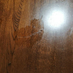 木製楕円形大型ダイニングテーブルの画像