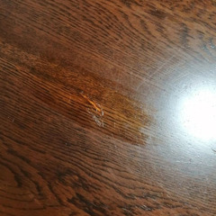 木製楕円形大型ダイニングテーブルの画像