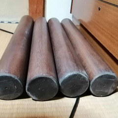 木製楕円形大型ダイニングテーブルの画像