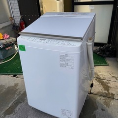 NO B667🌈福岡市内配送設置無料✨🌈AW-10SV5-W 縦型洗濯乾燥機 グランホワイト [洗濯10.0kg /乾燥5.0kg /ヒーター乾燥(排気タイプ) /上開き]の画像