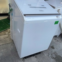 NO B676🌈福岡市内配送設置無料✨🌈HITACHI 日立 洗濯機 BW-DX120EE7-W  ファミリータイプ 大容量 縦型洗濯乾燥機 ビートウォッシュ ホワイト 洗濯12.0kg 乾燥6.0kg ヒーター乾燥 水冷・除湿タイプ 上開き 液体洗剤・柔軟剤自動投入 AIお洗濯 温水 ナイアガラ ビート洗浄の画像