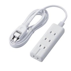 [新品未開封]ELECOM T-AH4-2S-W 4口電源タップ 2mの画像