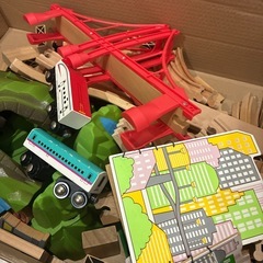 木製新幹線はやぶさ&こまちトレインセットの画像