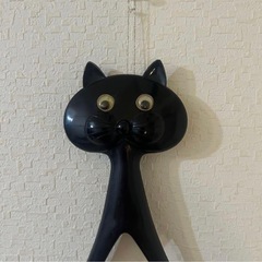 蚤の市 黒猫　タオルホルダーの画像