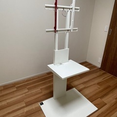 美品！WALL series テレビ台 ホワイト　壁掛け風　テレビスタンドの画像